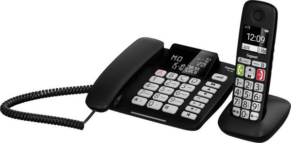 Produktbild: Gigaset DL780 Plus Schnurgebundenes Telefon, analog inkl. Mobilteil Schwarz