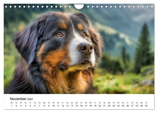 Produktbild: Stolz und Sanftmut - Berner Sennenhunde (Wandkalender 2027 DIN A4 quer), CALVENDO Monatskalender