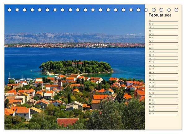 Produktbild: Zadar und Norddalmatien (Tischkalender 2026 DIN A5 quer), CALVENDO Monatskalender