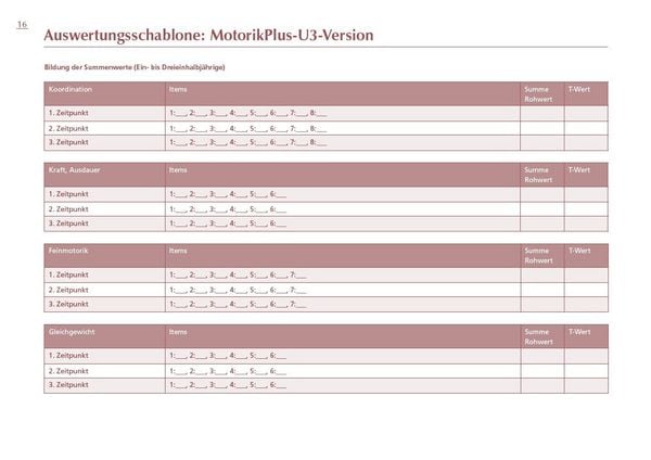 Produktbild: MotorikPlus U3 [10 B&ouml;gen]