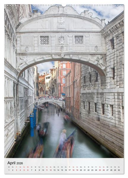 Produktbild: Venedig - Zwischen Wasser und Himmel (Wandkalender 2026 DIN A2 hoch), CALVENDO Monatskalender
