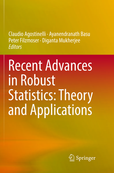 Produktbild: Recent Advances in Robust Statistics: Theory and Applications