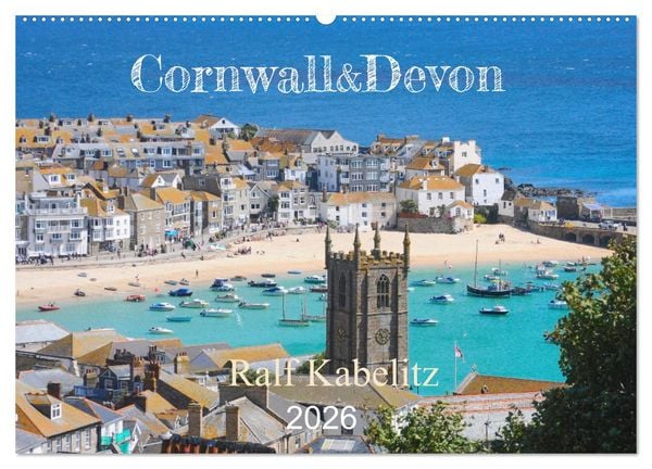 Cornwall & Devon 2026 (Wandkalender 2026 DIN A2 quer), CALVENDO Monatskalender