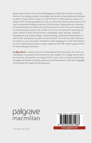 Produktbild: Researching Contexts, Practices and Pedagogies in English for Academic Purposes