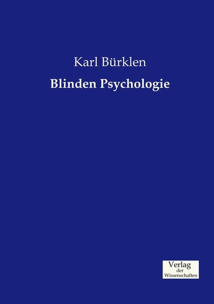 Produktbild: Blinden Psychologie