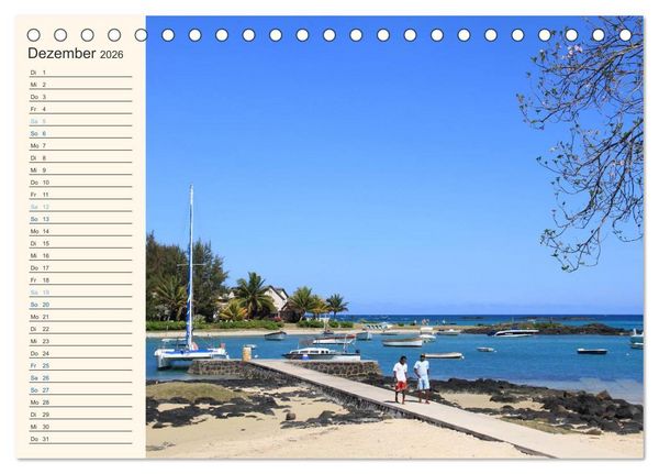 Produktbild: Mauritius - traumhaft und unvergesslich (Tischkalender 2026 DIN A5 quer), CALVENDO Monatskalender