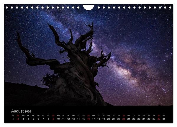 Produktbild: Sternensucher - Landschaft unter Sternen (Wandkalender 2026 DIN A4 quer), CALVENDO Monatskalender