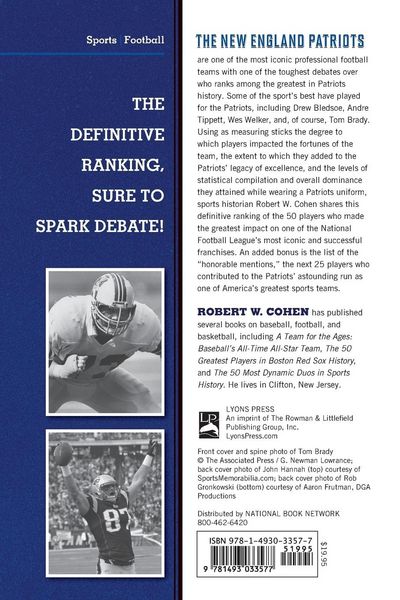 Produktbild: The 50 Greatest Players in New England Patriots Football History