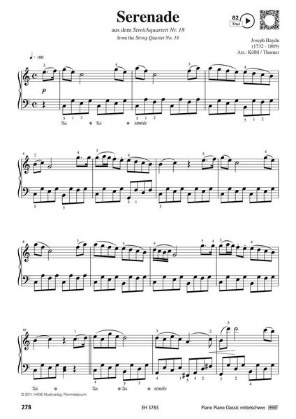 Produktbild: Piano Piano Classic mittelschwer