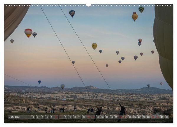 Produktbild: Hei&szlig;luftballons Die sanften Riesen (Wandkalender 2026 DIN A2 quer), CALVENDO Monatskalender