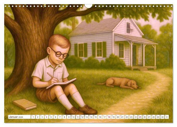 Produktbild: Truman Capote (Wandkalender 2026 DIN A3 quer), CALVENDO Monatskalender