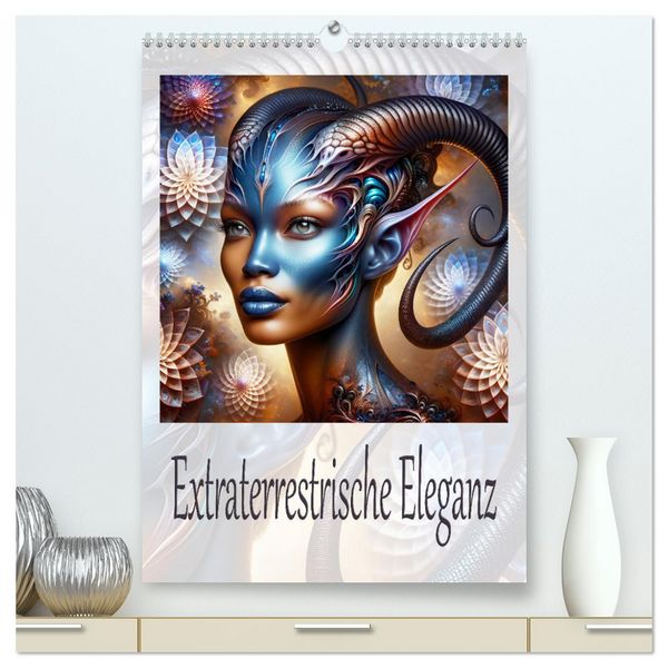 Produktbild: Extraterrestrische Eleganz (hochwertiger Premium Wandkalender 2026 DIN A2 hoch), Kunstdruck in Hochglanz