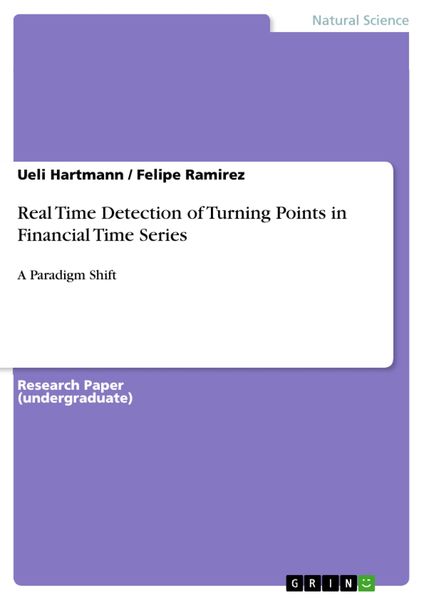 Produktbild: Real Time Detection of Turning Points in Financial Time Series