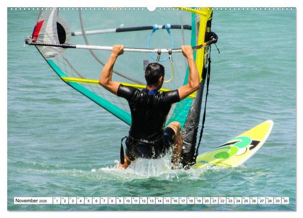 Produktbild: Spektakul&auml;res Wellen- und Windsurfen (hochwertiger Premium Wandkalender 2026 DIN A2 quer), Kunstdruck in Hochglanz