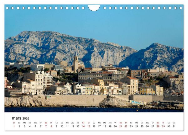 Produktbild: Marseille C&ocirc;te et Corniche (Calendrier mural 2026 DIN A4 vertical), CALVENDO calendrier mensuel