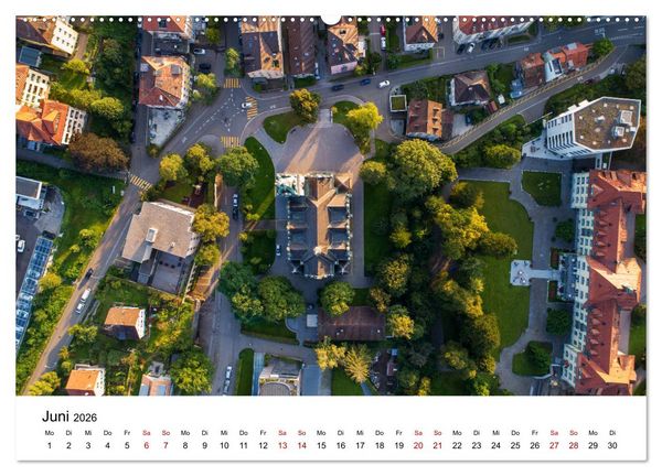 Produktbild: Luftbildkalender St. Gallen 2026 (Wandkalender 2026 DIN A2 quer), CALVENDO Monatskalender