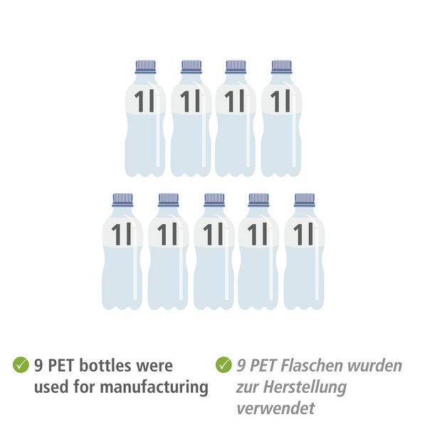 Produktbild: W&auml;schekorb Mod. Ecori, Textilien aus 100 % recyceltem Polyester