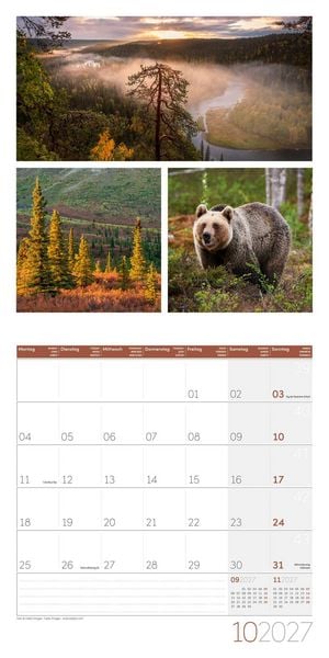 Produktbild: Colours of Nature Kalender 2027 - 30x30 - Art12