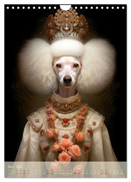 Produktbild: CHARAKTIERE Hunde mit Profil (Wandkalender 2026 DIN A4 hoch), CALVENDO Monatskalender