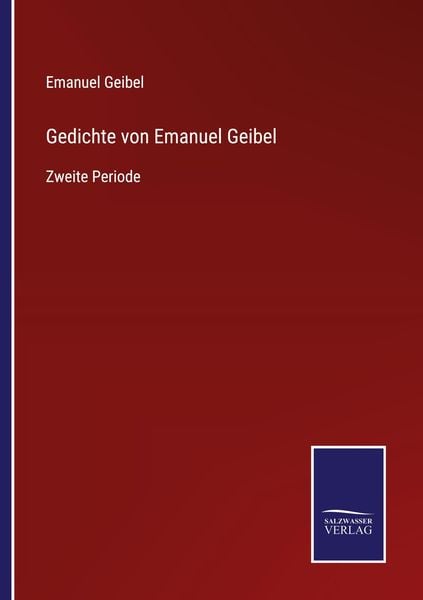 Produktbild: Gedichte von Emanuel Geibel