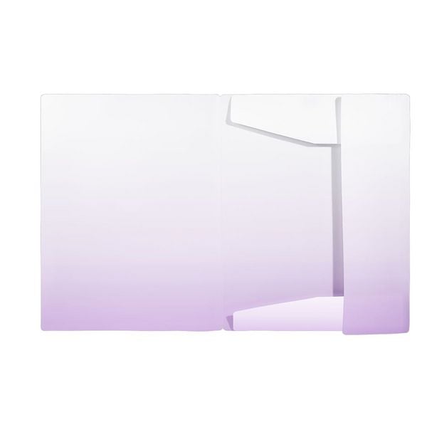 Produktbild: Idena Sammelmappe PP Color Edition wei&szlig;/lila DIN A4 mit Gummizug