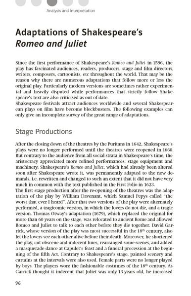 Produktbild: Lekt&uuml;rehilfen William Shakespeare 'Romeo and Juliet'