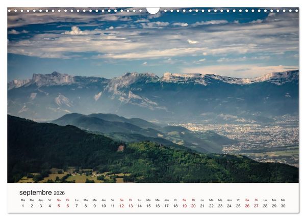 Produktbild: Autour de Grenoble (Calendrier mural 2026 DIN A3 vertical), CALVENDO calendrier mensuel