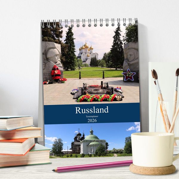 Produktbild: Russland - Terminplaner (Tischkalender 2026 DIN A5 hoch), CALVENDO Monatskalender