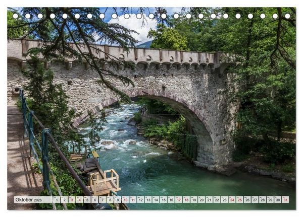 Produktbild: MERAN Idyllische Altstadt (Tischkalender 2026 DIN A5 quer), CALVENDO Monatskalender