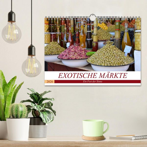 Produktbild: Exotische M&auml;rkte (Wandkalender 2026 DIN A4 quer), CALVENDO Monatskalender