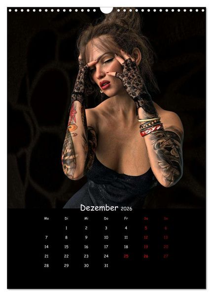 Produktbild: Portraits von t&auml;towierten Frauen (Wandkalender 2026 DIN A3 hoch), CALVENDO Monatskalender