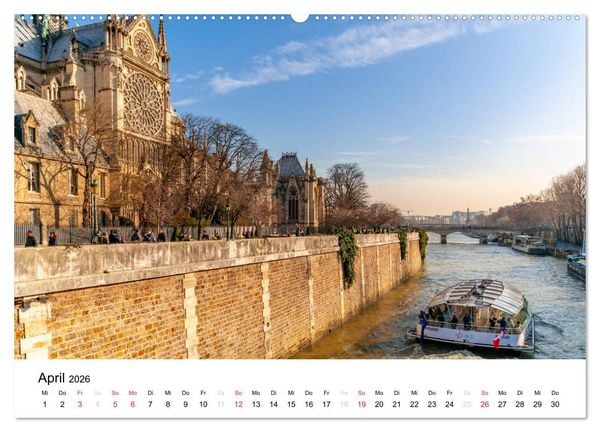 Produktbild: Paris, s'il vous pla&icirc;t! (hochwertiger Premium Wandkalender 2026 DIN A2 quer), Kunstdruck in Hochglanz
