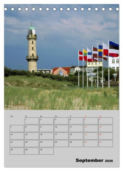 Produktbild: Attraktive Leuchtt&uuml;rme (Tischkalender 2026 DIN A5 hoch), CALVENDO Monatskalender