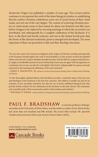 Produktbild: Eucharistic Origins, Revised Edition