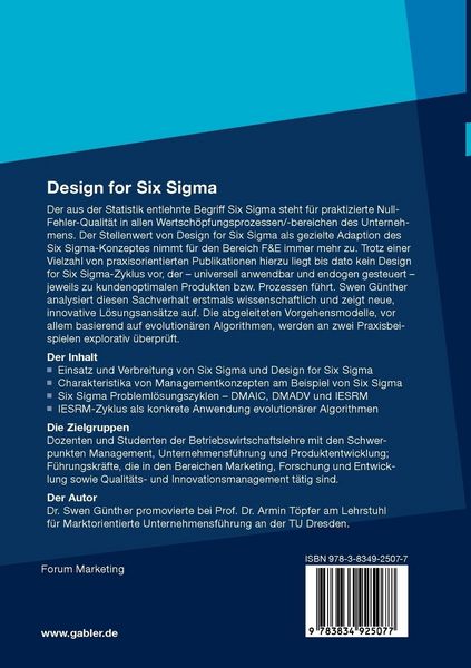 Produktbild: Design for Six Sigma