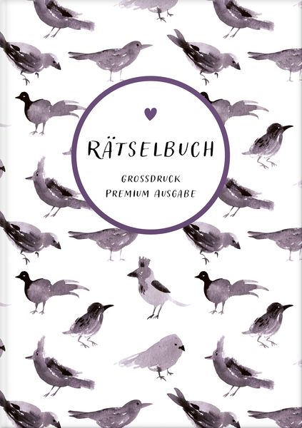 Produktbild: Deluxe R&auml;tselbuch/R&auml;tselblock mit extra gro&szlig;em Druck f&uuml;r Erwachsene und Senioren in DIN A4.