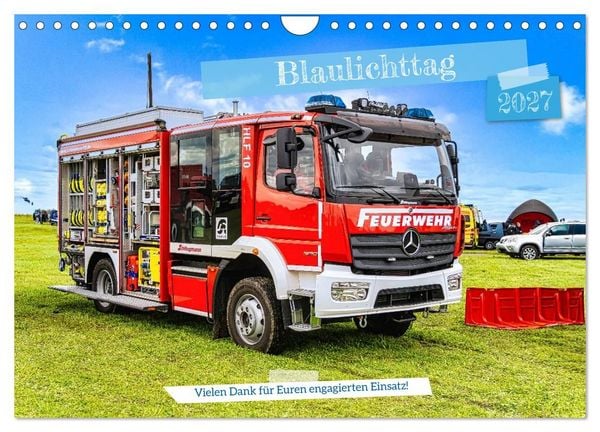 Produktbild: Blaulichttag, unsere Retter! (Wandkalender 2027 DIN A4 quer), CALVENDO Monatskalender