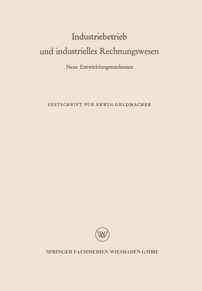 Produktbild: Industriebetrieb und industrielles Rechnungswesen
