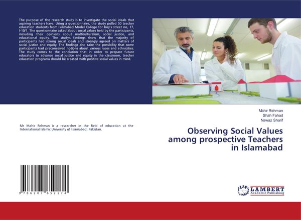 Produktbild: Observing Social Values among prospective Teachers in Islamabad