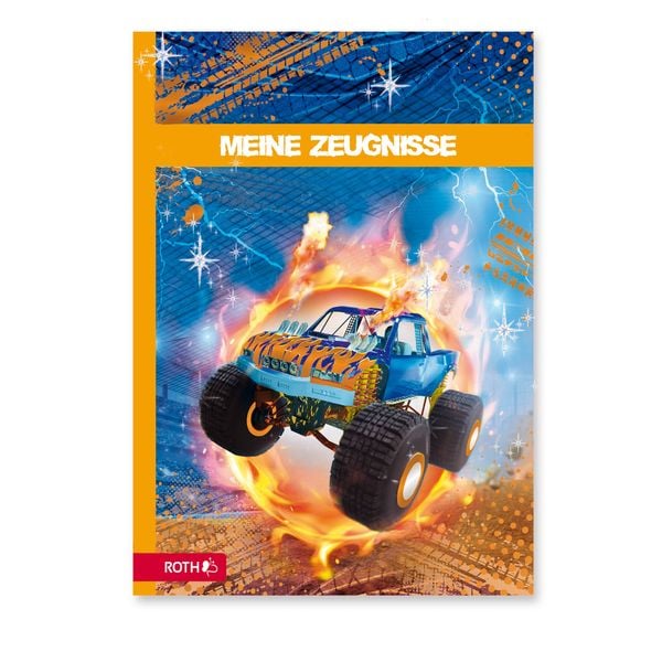 Produktbild: Zeugnismappe mit Design und Effekt, Monstertruck
