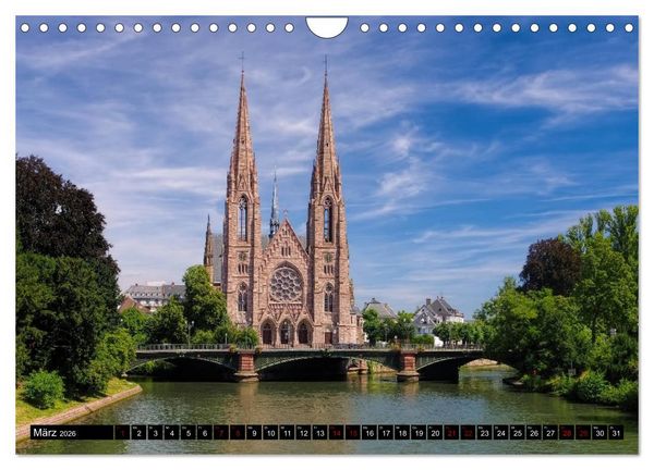 Produktbild: Stra&szlig;burg - Im Herzen Europas (Wandkalender 2026 DIN A4 quer), CALVENDO Monatskalender