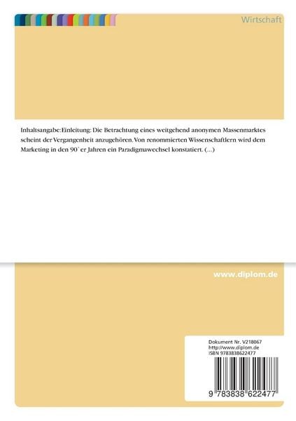Produktbild: Voraussetzungen und M&ouml;glichkeiten eines individuellen Marketing im Internet