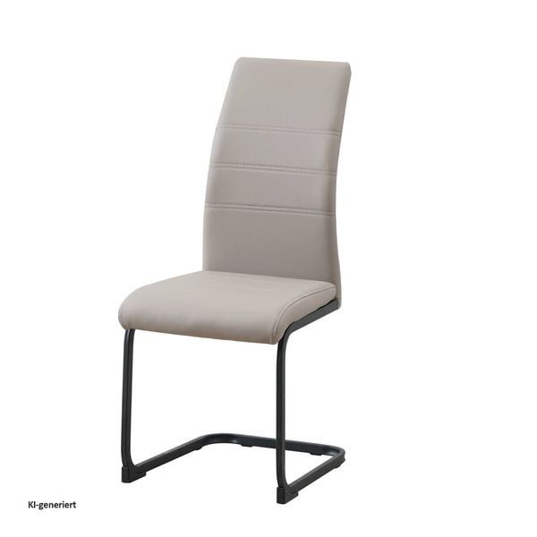 Produktbild: HTI-Living Schwingstuhl SallyP PU Freischwinger Esszimmerstuhl Kunstleder Schwarz