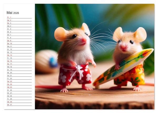 Produktbild: Knuddel und Kuschel (Tischkalender 2026 DIN A5 quer), CALVENDO Monatskalender
