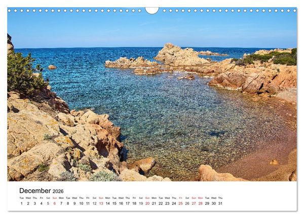 Produktbild: Bays of Sardinia (Wall Calendar 2026 DIN A3 landscape), CALVENDO 12 Month Wall Calendar