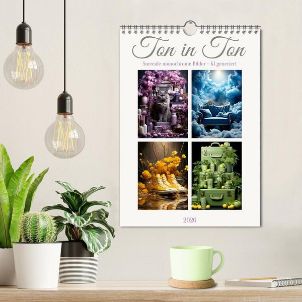 Produktbild: Ton in Ton (Wandkalender 2026 DIN A4 hoch), CALVENDO Monatskalender