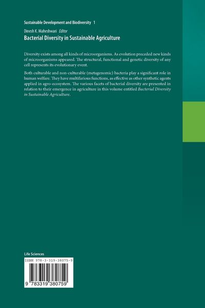 Produktbild: Bacterial Diversity in Sustainable Agriculture