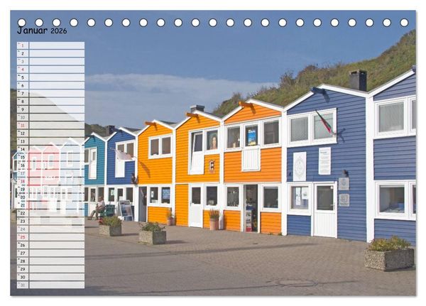 Produktbild: Helgoland - idyllische Nordseeinsel (Tischkalender 2026 DIN A5 quer), CALVENDO Monatskalender