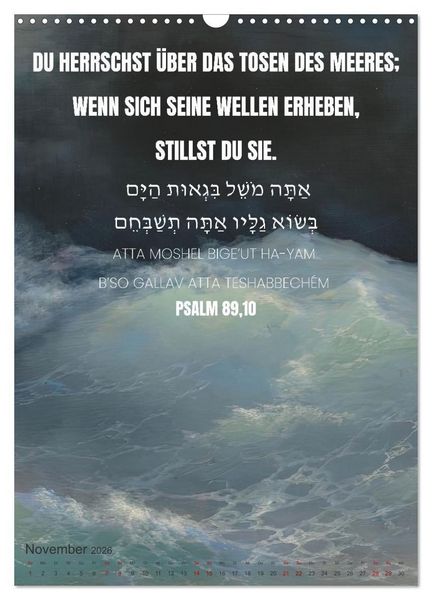 Produktbild: Weisheit, Licht und Leben &ndash; J&uuml;dische Inspiration durchs Jahr (Wandkalender 2026 DIN A3 hoch), CALVENDO Monatskalender