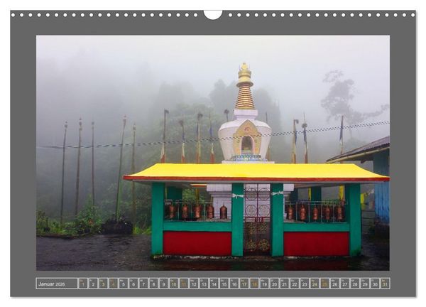 Produktbild: Stupas &ndash; Architektur des Himalayas (Wandkalender 2026 DIN A3 quer), CALVENDO Monatskalender